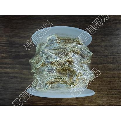 Yilis handgefertigte Legierungsgliederketten, mit Spule, ungeschweißte, langlebig überzogen, ellipsenförmige, cadmiumfrei und bleifrei