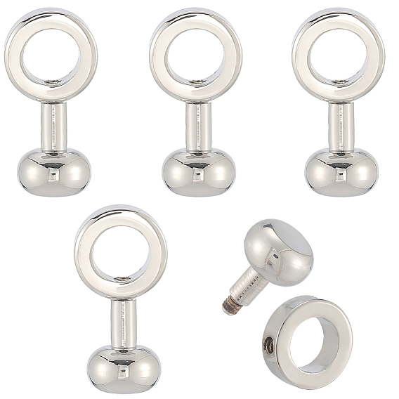 5 шт. латунные вставные пряжки-молнии, соединительные зажимы для цепочки сумок для самостоятельного изготовления кошелька