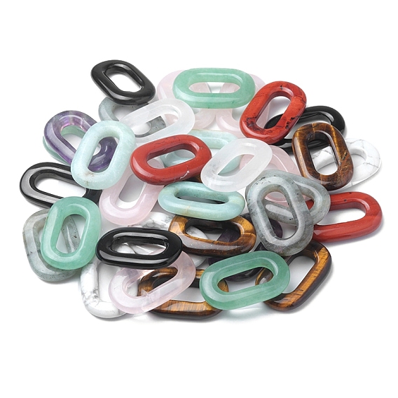 Кольца с натуральными драгоценными камнями, овальные