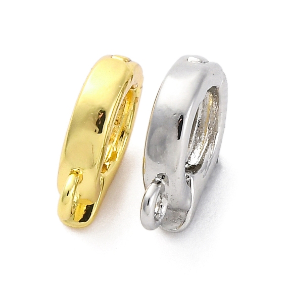 Латунь раз по сравнению с застежками, без кадмия, без никеля и без свинца, овальные