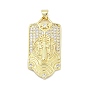 Латунные микро проложить кубического циркония подвески, Святой бенедикт, без свинца и без кадмия, долговечный, стойки покрытие