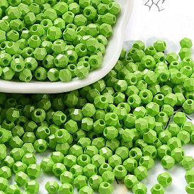 Baking Paint Glass Seed Beads, Bicone