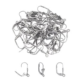 Unicraftale 304 Stainless Steel Hoop Earrings, Leverback Hoop Earrings