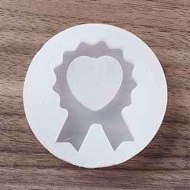 Heart Medal Shaker Molds, DIY Quicksand Silicone Molds, Resin Casting Molds, for UV Resin, Epoxy Resin Craft Making