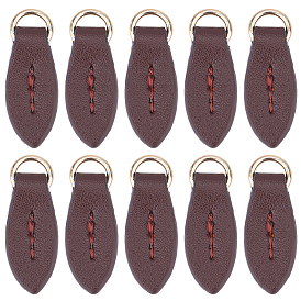 10 шт. головки молний из коровьей кожи, съемник молнии из кожи, для загрузки, куртка, багажные сумки, сумки, кошелек, ремонт куртки