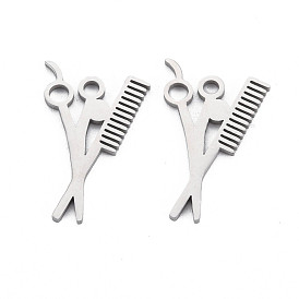Pendentifs en acier inoxydable, Coupe au laser, ciseaux