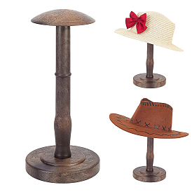 Soporte para sombreros con forma de cúpula, fabricado en plástico y aleación., para peluca, soporte de exhibición del tenedor del sombrero