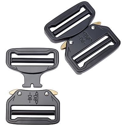 Plastique boucles latérales, fermoirs de bracelet de survie, avec les accessoires en alliage