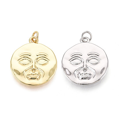 Латунные плоские круглые и лицевые подвески