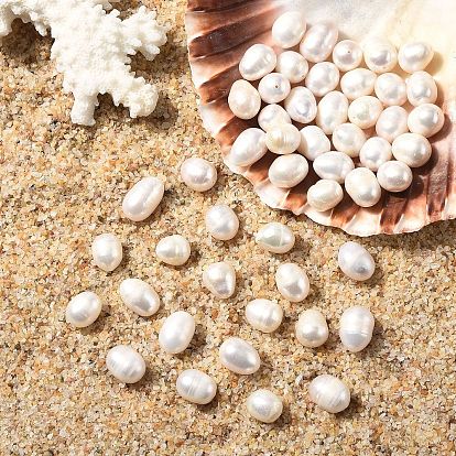 10шт. натуральные пресноводные жемчужные бусины, рис