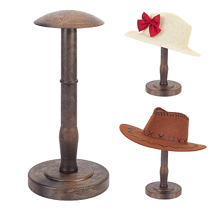 Soporte para sombreros con forma de cúpula, fabricado en plástico y aleación., para peluca, soporte de exhibición del tenedor del sombrero