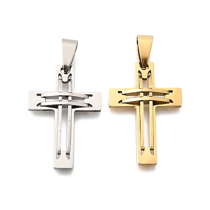 201 подвески из нержавеющей стали, крест очарование