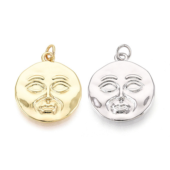 Латунные плоские круглые и лицевые подвески