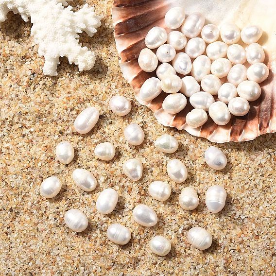 10шт. натуральные пресноводные жемчужные бусины, рис