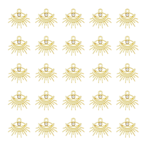 40 подвески из сплава шт., с кристально горный хрусталь, Очарование глаз