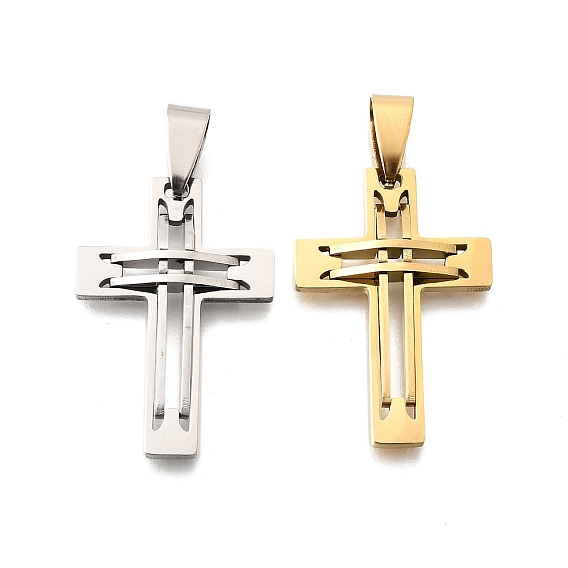 201 подвески из нержавеющей стали, крест очарование
