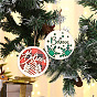 Christmas Wooden Door Pendant Interior Decoration Party Decoration Christmas Decoration Wooden Pendant