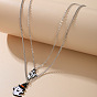 Spooky Cartoon Pendant Necklace with Exaggerated Design for Halloween Fun and Fashionable Look