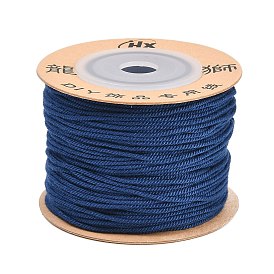 Полиэфирный крученый шнур, круглые, для изготовления ювелирных изделий DIY