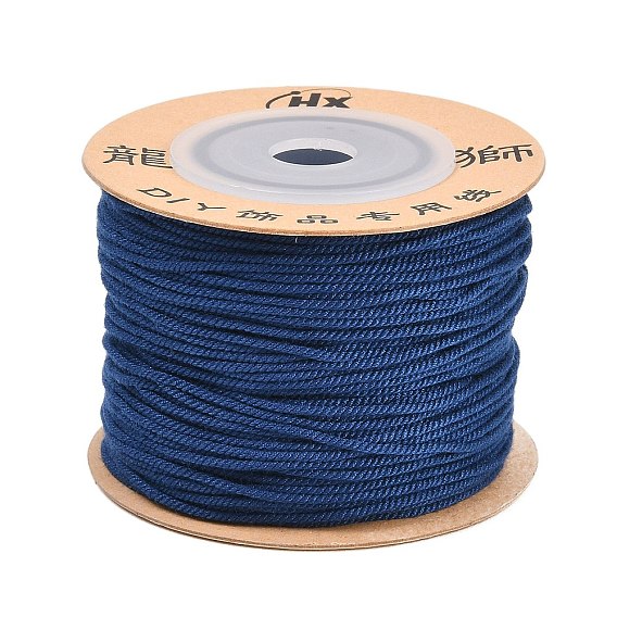 Полиэфирный крученый шнур, круглые, для изготовления ювелирных изделий DIY