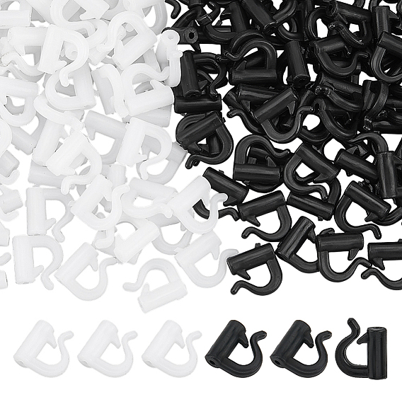 160шт. 2 цвета пластик быстросменный вращающийся узел, быстрые защелки для лезвий спиннера, г-образный