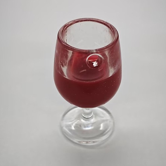 Прозрачные смоляные подвески, подвески для бокалов красного вина