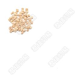2 ensemble de perles en bois naturel brut, perles à gros trous en bois, mélange en forme