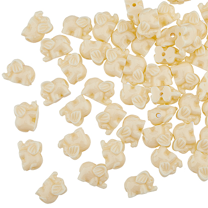 50шт. синтетические коралловые бусины, окрашенные, слон