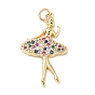 Латунные микро проложить кубического циркония подвески, без кадмия и без свинца, шармы в форме человека , с целью перехода в кольце