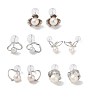 Natural Pearl Stud Earrings for Women, with Sterling Silver Pins