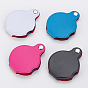 Mini Glass Lens Magnifier, with Leather Pouch, Folding Magnifying Tool