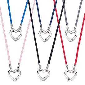 6шт 6 цвета цепочки для очков, нейлоновый цепной ремешок на шею для очков, с медными застежками