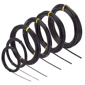 6 рулоны 6 размер алюминиевой проволоки, круглая гибкая металлическая проволока, для поделок и поделок