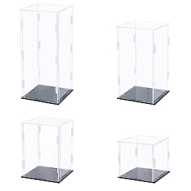 4 Set 4 Style Acrylic Display Box, for Model Toy Display