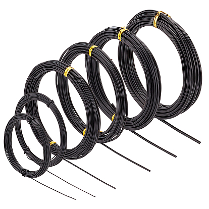 6 рулоны 6 размер алюминиевой проволоки, круглая гибкая металлическая проволока, для поделок и поделок