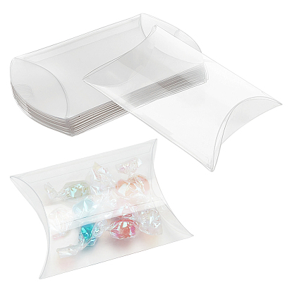100Pcs PVC Wedding Candy Packing Pillow Boxes