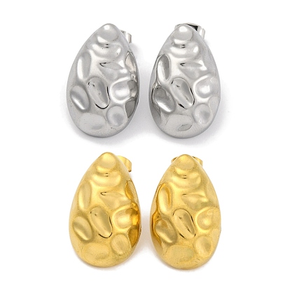 Каплевидное ионное покрытие (ip) 304 серьги-гвоздики из нержавеющей стали