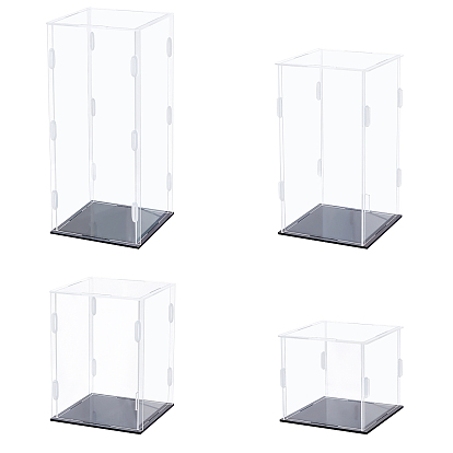 4 Set 4 Style Acrylic Display Box, for Model Toy Display