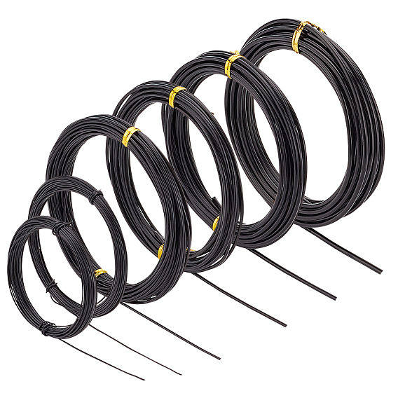 6 рулоны 6 размер алюминиевой проволоки, круглая гибкая металлическая проволока, для поделок и поделок