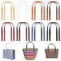 16 шт 8 цвета искусственная кожа ремни для сумок, тонкая ручка сумки, с отверстием, аксессуары для шитья кошельков
