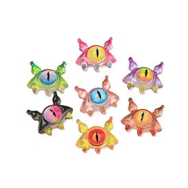 Halloween Translucent Resin Decoden Cabochons, Monster Eye