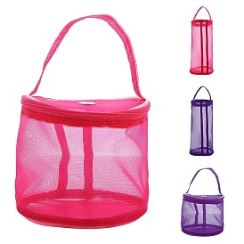 Nylon Yarn Storage Bags, with Alloy Hole, for Portable Knitting Yarn Balls Organizer, Column