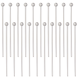 25 пары 925 булавки с шарообразными головками из стерлингового серебра