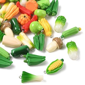 Непрозрачные подвески смолы, овощи