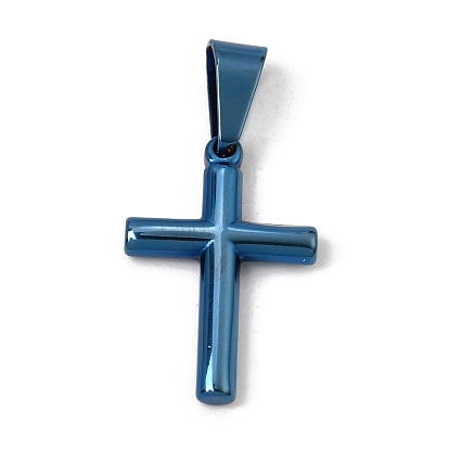 304 Stainless Steel Pendants, Cross Charms