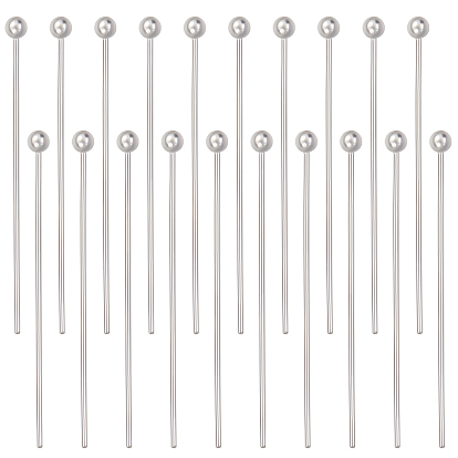 25 пары 925 булавки с шарообразными головками из стерлингового серебра