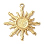 304 Stainless Steel Pendants, Ion Plating(IP), Sun Ray Charms