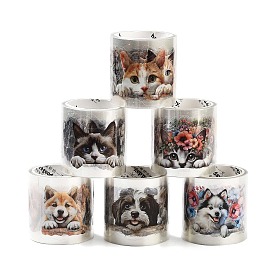 Бумажные наклейки с изображением кошек и собак, водонепроницаемые наклейки для домашних животных, для скрапбукинга, дневник путешествий