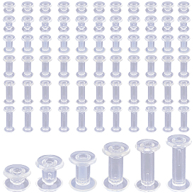 90шт. 6 виды пластиковых крепежных штифтов, винты Chicago для фотоальбомов для скрапбукинга