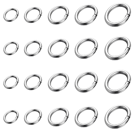 304 Stainless Steel & 316 Surgical Stainless Steel Jump Rings, Open Jump Rings, Oval